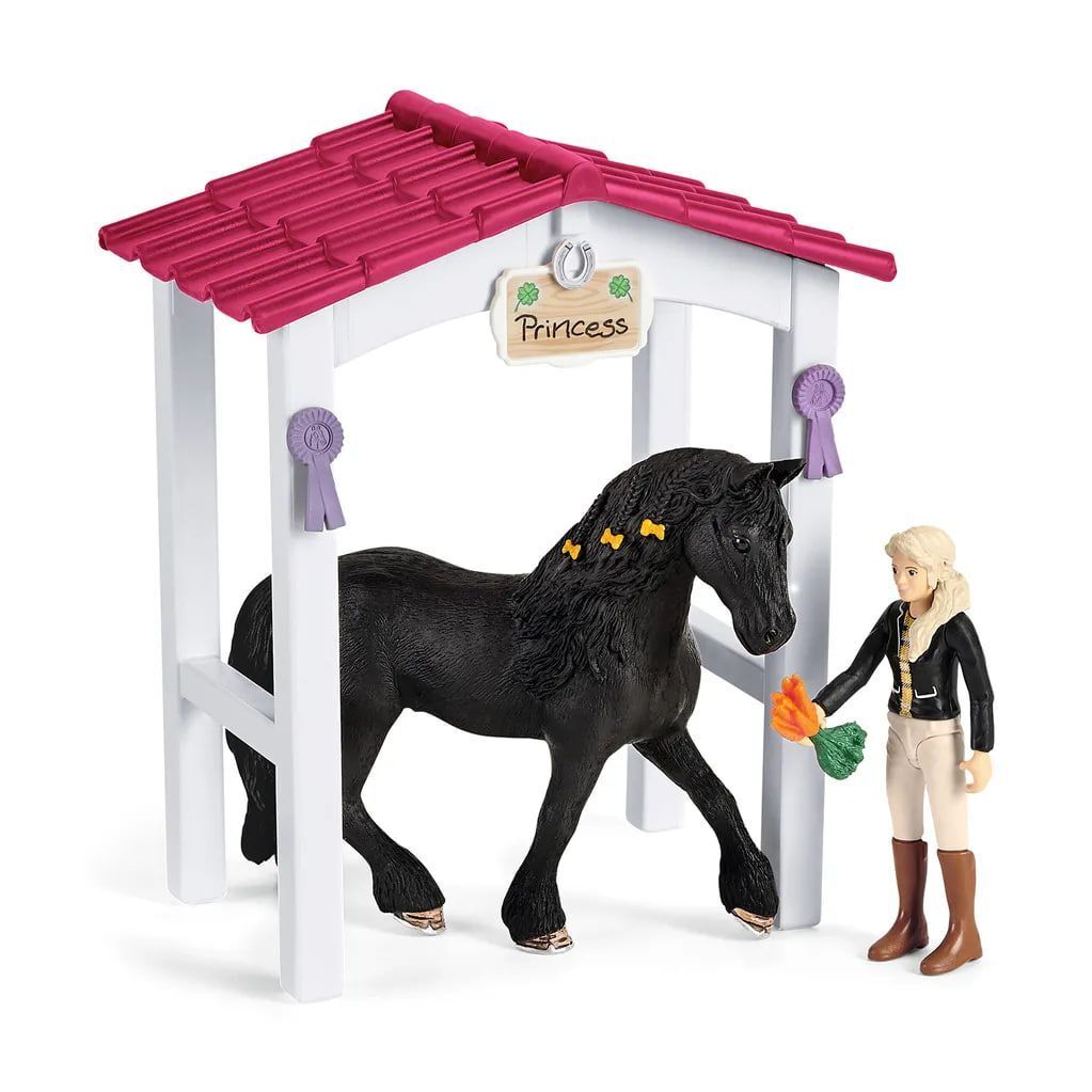 Набор Schleich Horse Club 42437 Конюшня для лошадей Тори и Принцесс