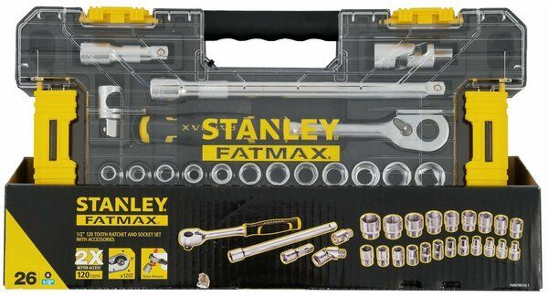 Набор торцевых головок Stanley Fatmax FMMT98103-1, 26 предметов