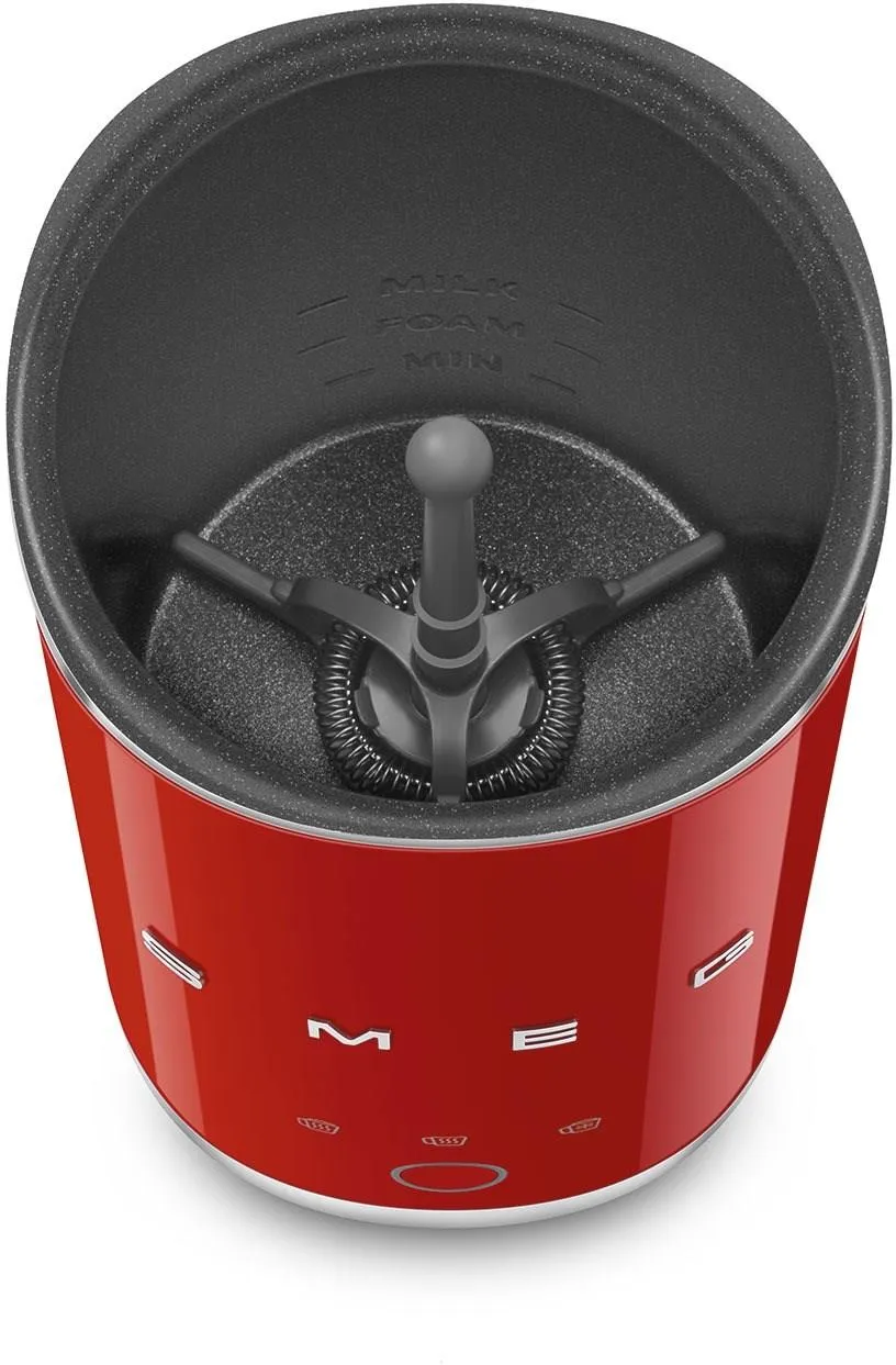 Вспениватель молока Smeg MFF02, красный