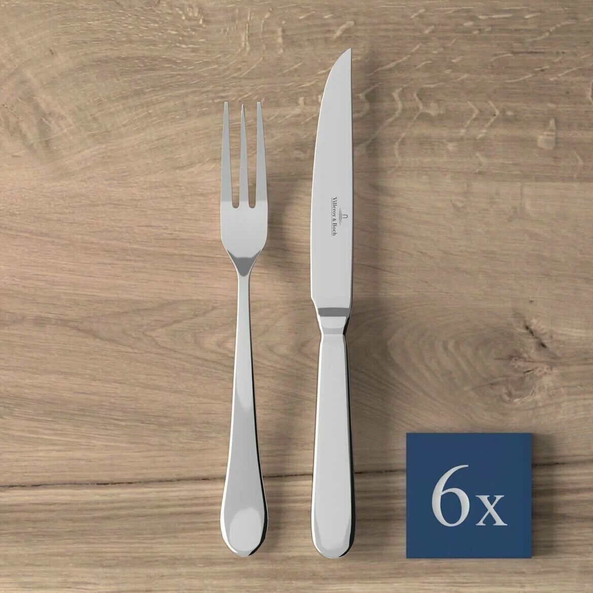 Набор столовых приборов для стейка 12 предметов, Oscar, Villeroy & Boch, Нержавеющая сталь