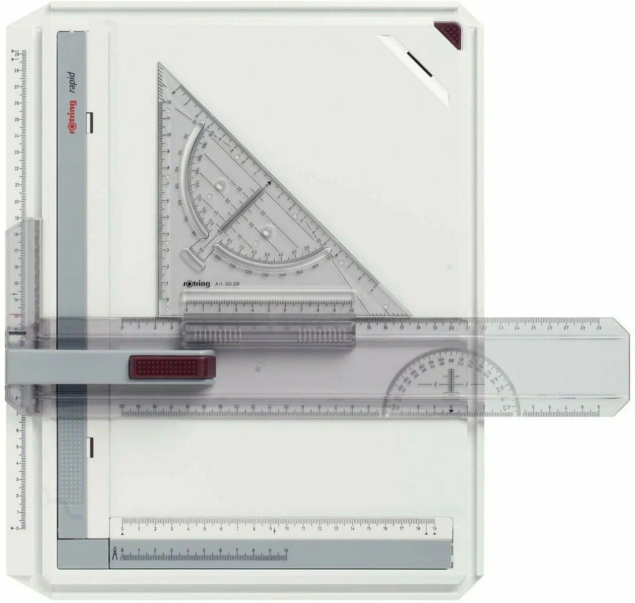 Rotring Чертежная доска Rapid А3 с магнитными зажимами (S0213910), белый