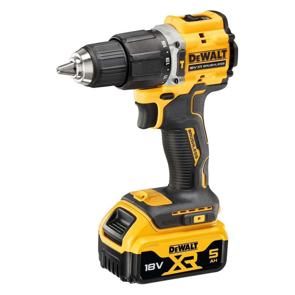 Аккумуляторная бесщеточная ударная дрель-шуруповерт DEWALT DCD100YP2T