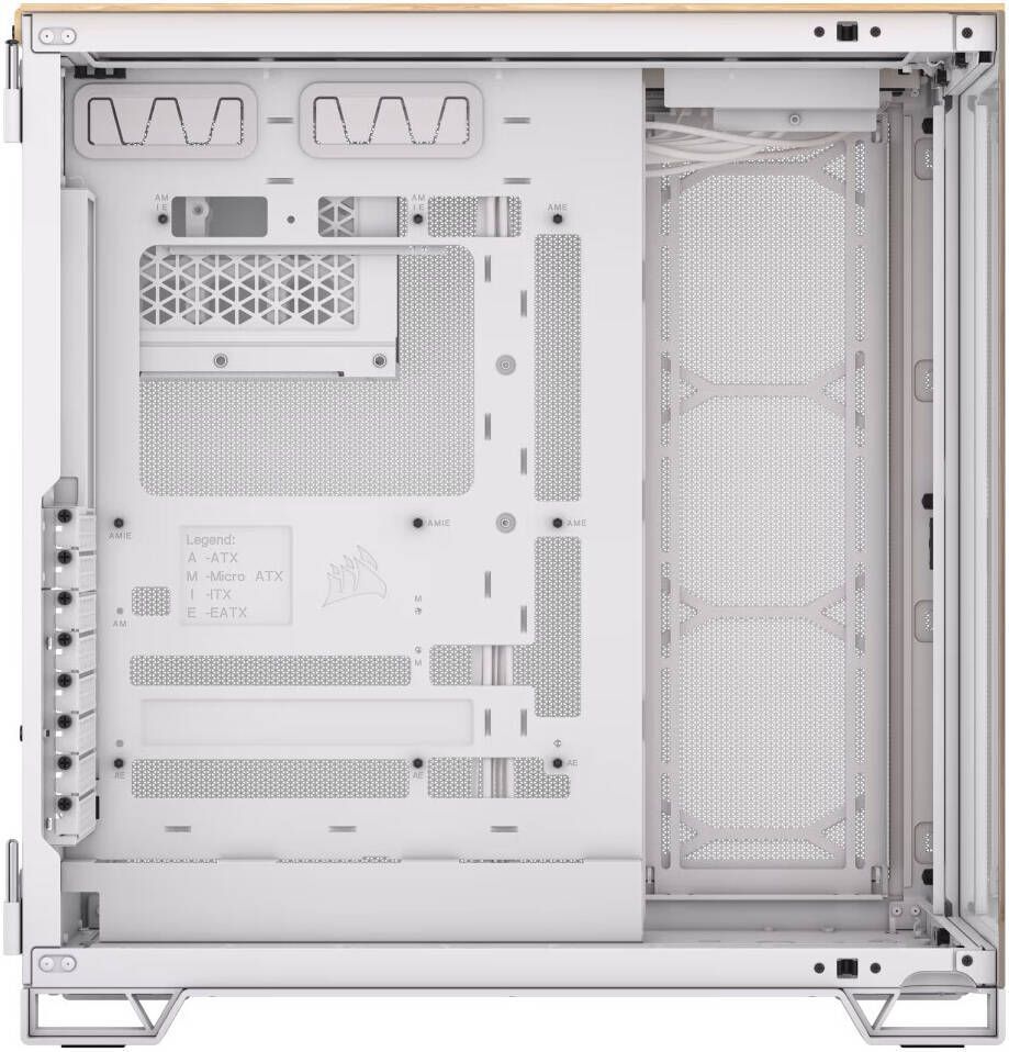 Корпус Corsair 6500x Dual CC-9011284-WW Midi Tower Бамбук, Белый (CC9011284WW)