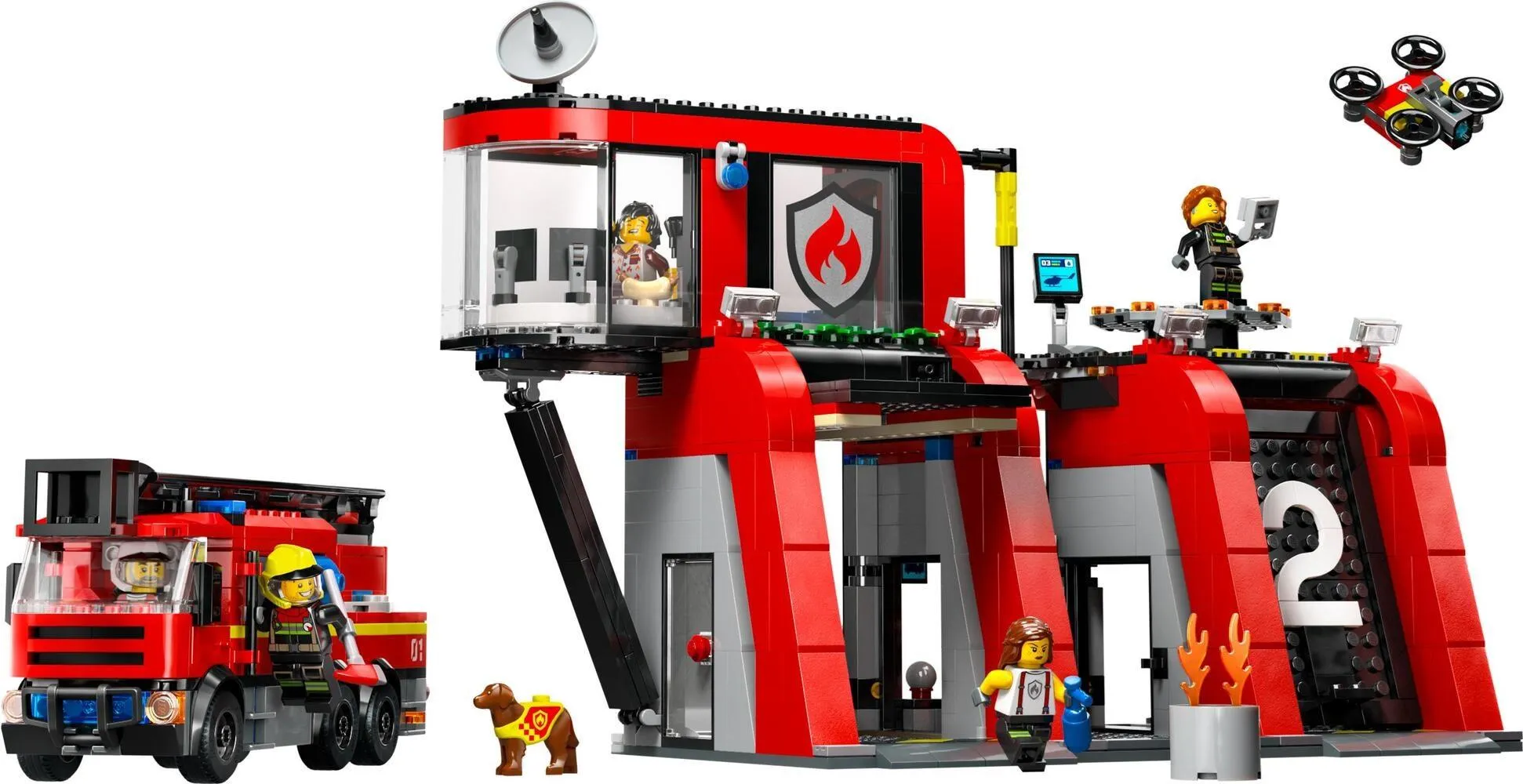 Конструктор LEGO City 60414 Пожарная часть с пожарной машиной