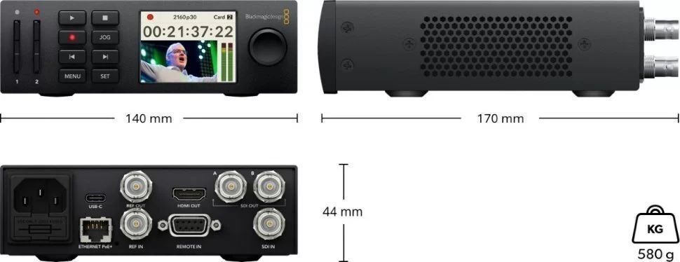 Видеорекордер Blackmagic HyperDeck Studio HD Mini