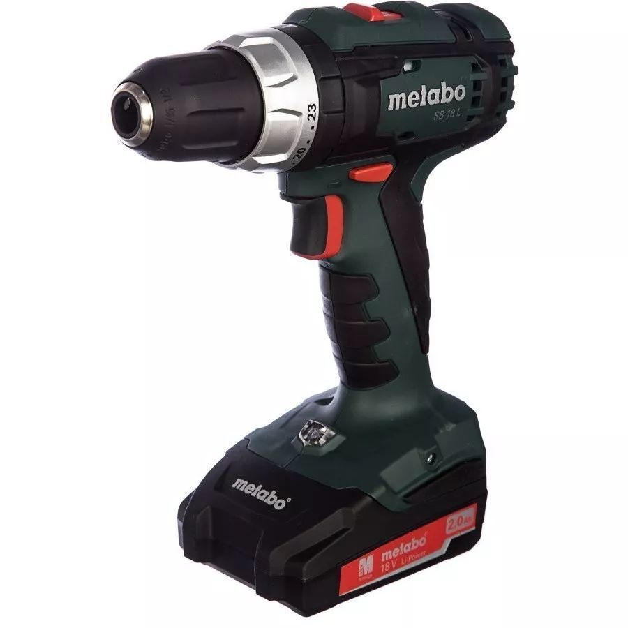 Перфоратор аккумуляторный Metabo SB 18 L Set 602317540 в кейсе metaBOX 145 с 3 аккум. Li-Power 18 V/2.0 Ah и ЗУ SC 30