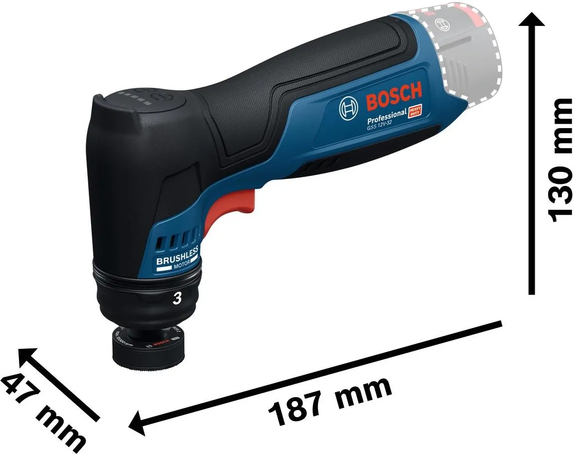 Аккумуляторная ленточная шлифовальная машина Bosch GSS 12V-32 Professional 06019L1000