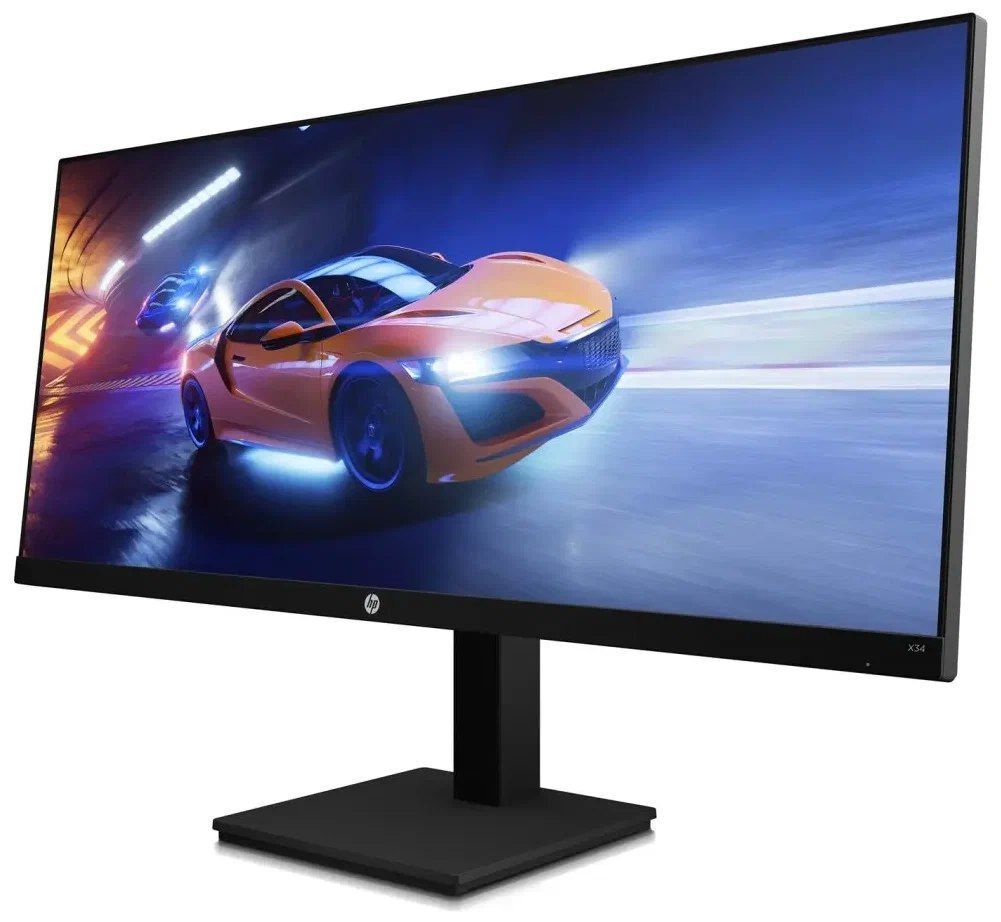34" Монитор HP X34 WQHD, 3440x1440, 165 Гц, IPS, черный