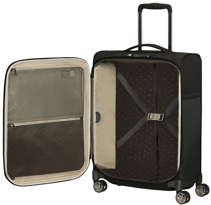 Чемодан Samsonite Airea, 41 л, черный ( 55 x 40 x 20 см)