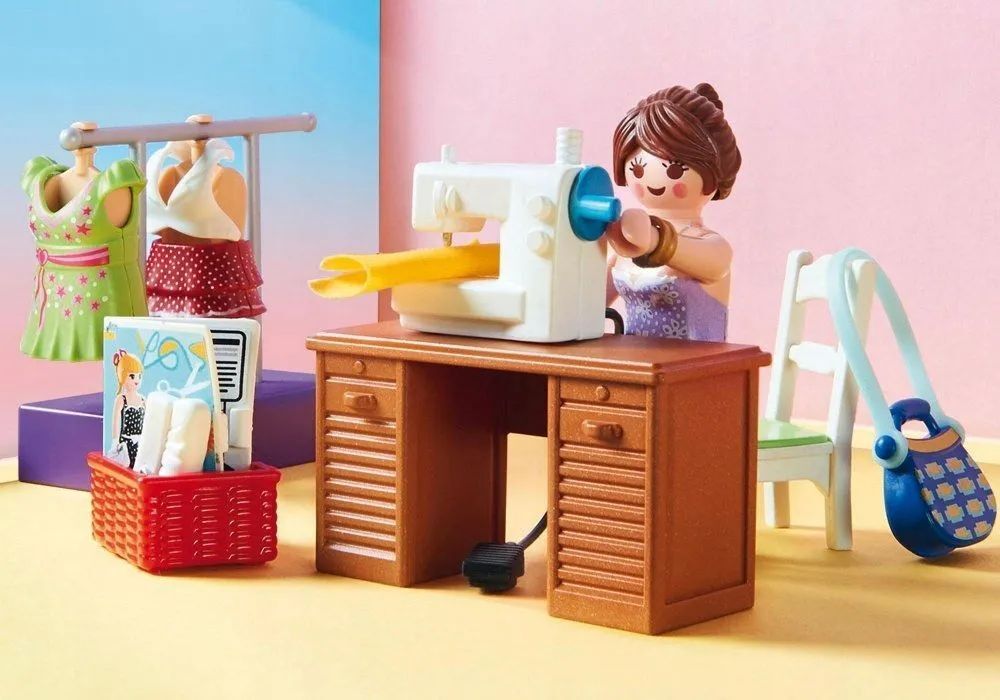 Конструктор Playmobil Dollhouse - Спальня с швейным уголком - Плеймобиль 70208