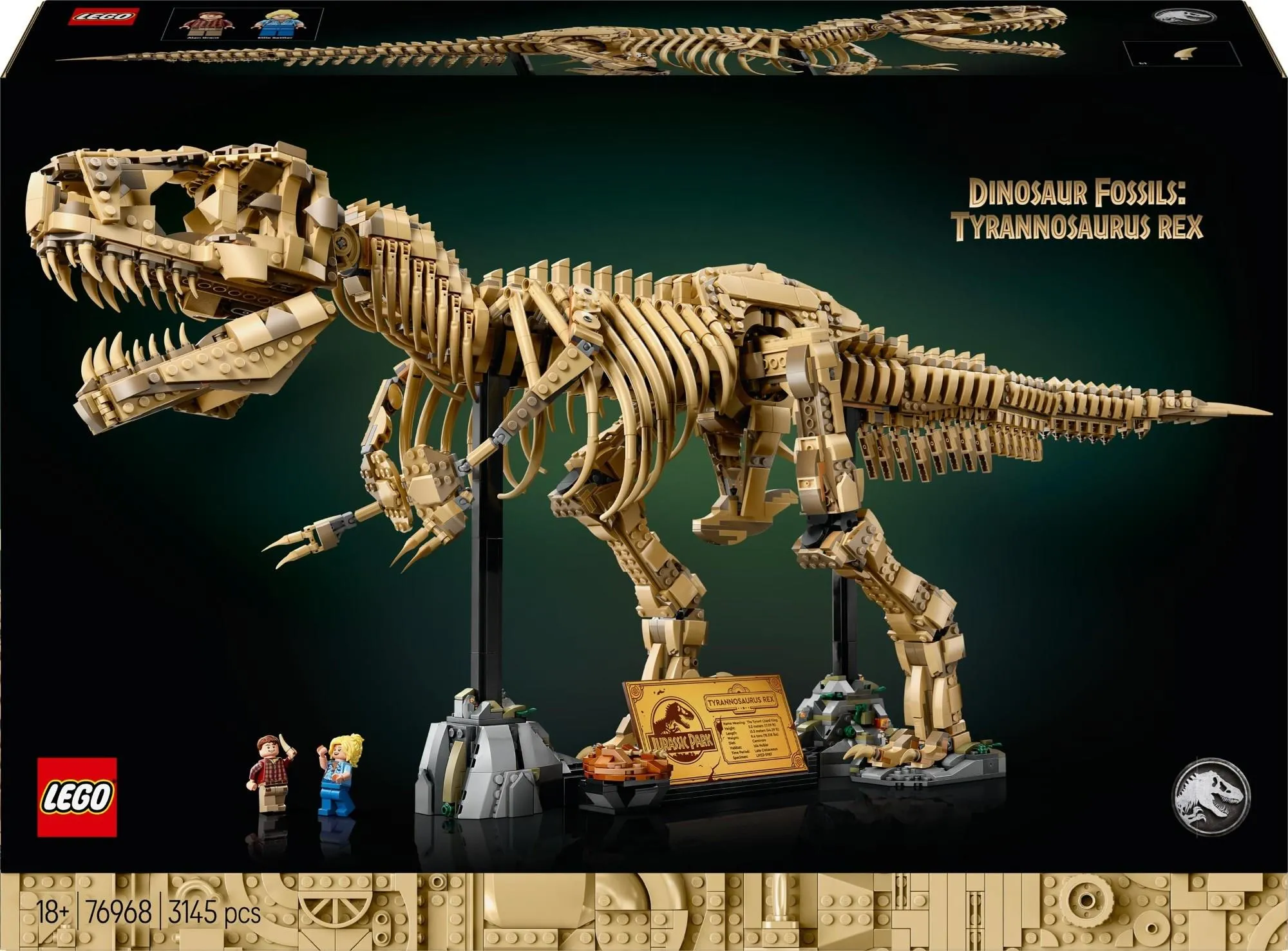 Конструктор LEGO Jurassic World 76968 Скелеты динозавров: тираннозавр