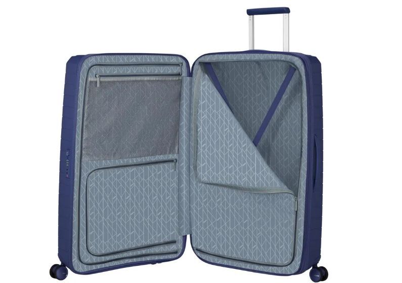 Чемодан American Tourister Fastforward 78 см, раздвижной, синий