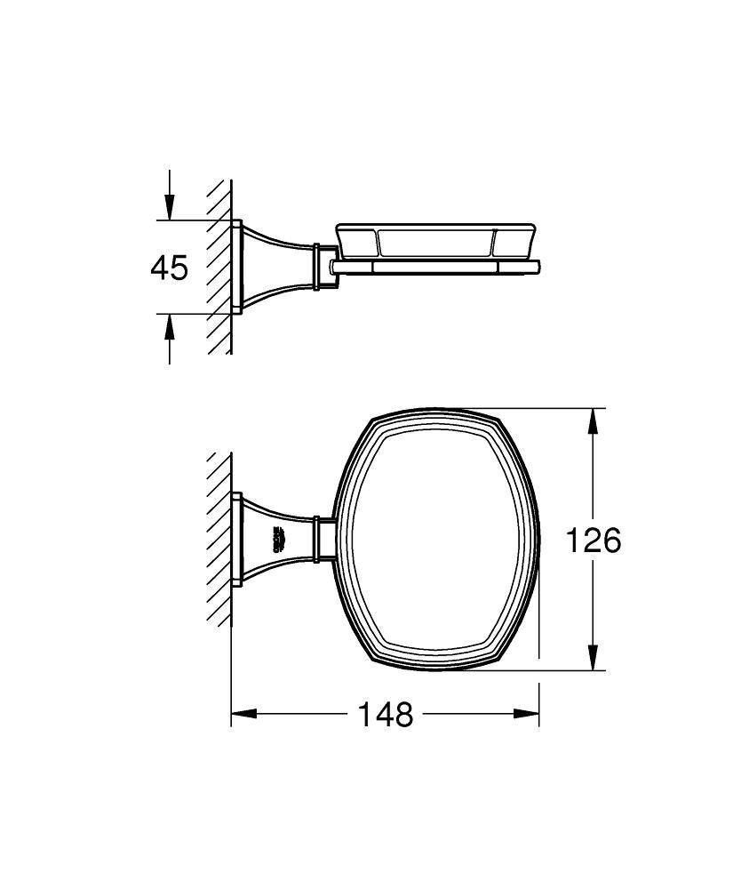 Мыльница Grohe Grandera 40628000