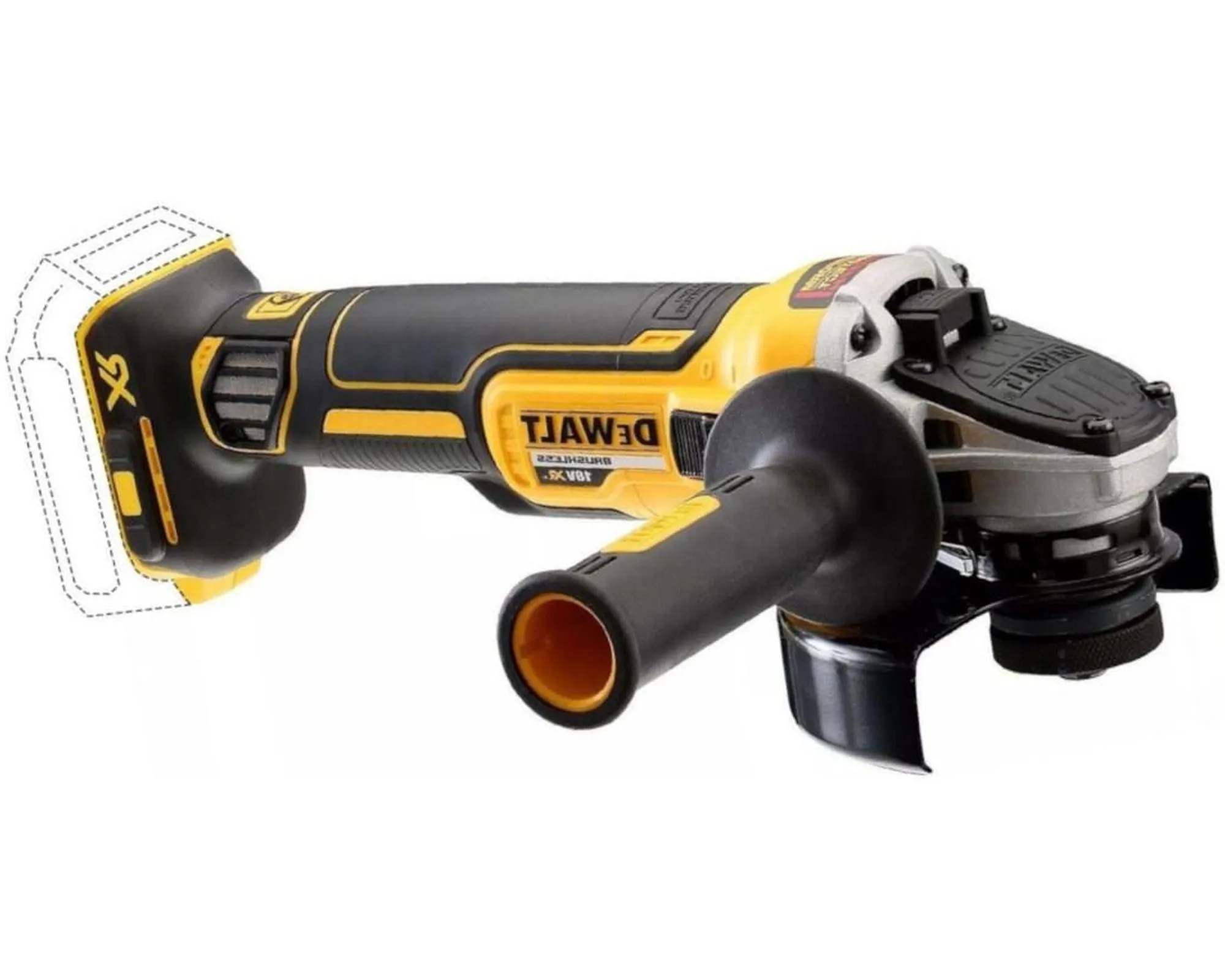 Аккумуляторная угловая шлифовальная машина DeWalt DCG405N
