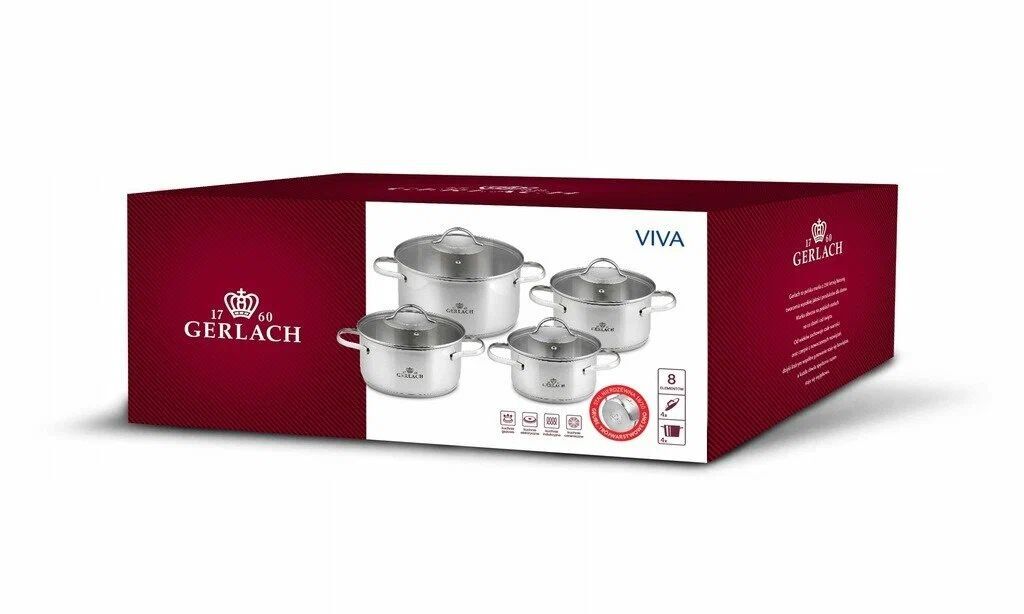 Gerlach Viva NK 330 Набор кастрюль 8 шт