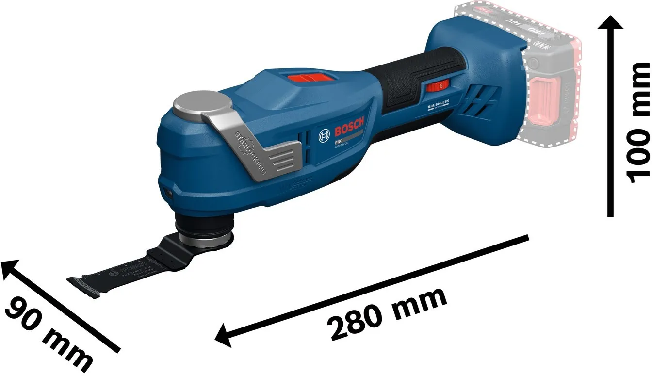 Многофункциональный инструмент Bosch GOP 18V-30 Professional 06018G3000
