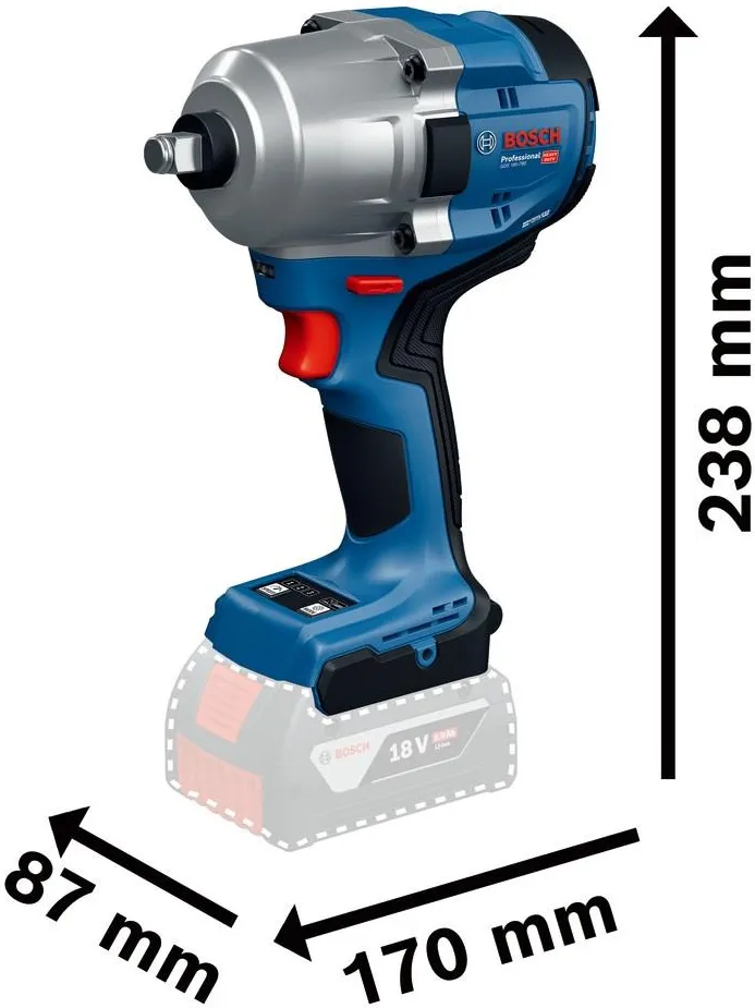 Ударный гайковёрт Bosch GDS 18V-780 Professional 06019P4000