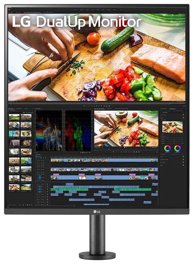27.6" Монитор LG Dualup Ergo 28MQ780, 2560x2880, 60 Гц, IPS, черный
