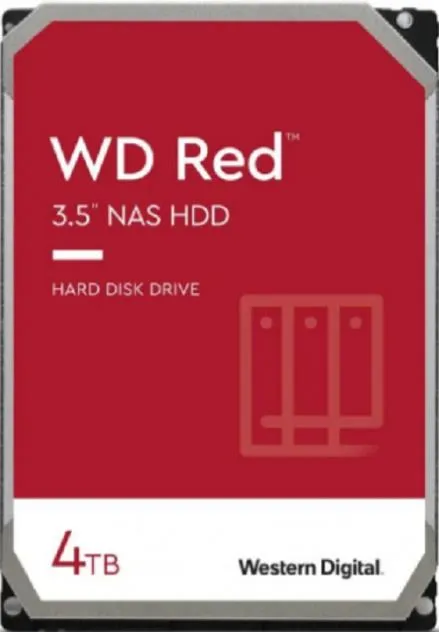 Жёсткий диск Western Digital Red Plus Western Digital40EFPX 4 ТБ SATA III 256 МБ 5400 об/мин CMR
