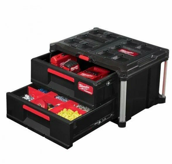 Ящик Milwaukee Packout с 2-мя отсеками 4932472129
