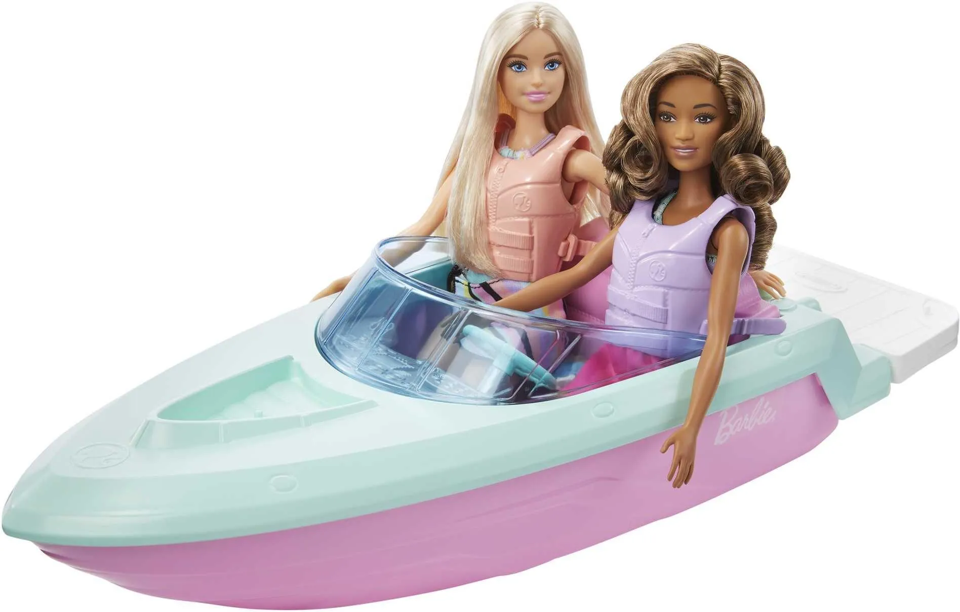 Кукла Barbie джип + моторная лодка GXD66