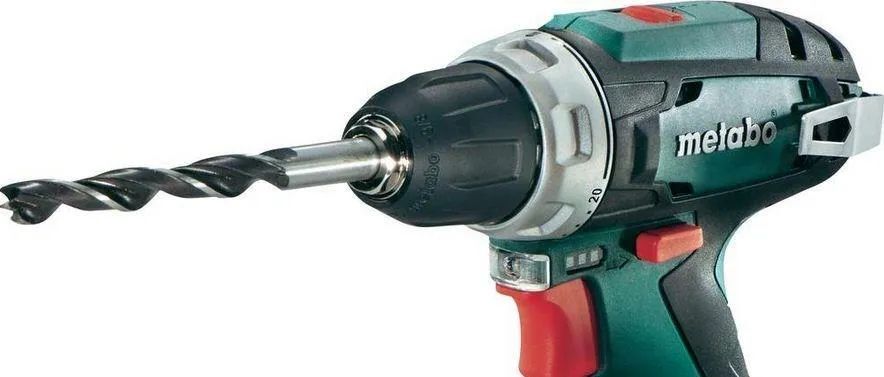 Дрель-шуруповёрт аккумуляторная Metabo PowerMaxx BS Basic 600080500 в кейсе с 2 аккумуляторами Li-Power 10,8 V/2,0 Ah