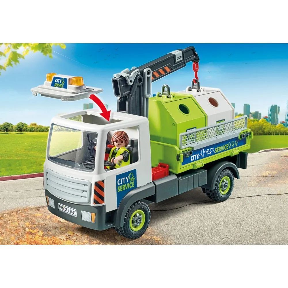 Playmobil 71431 Грузовик Со Стеклянными Контейнерами