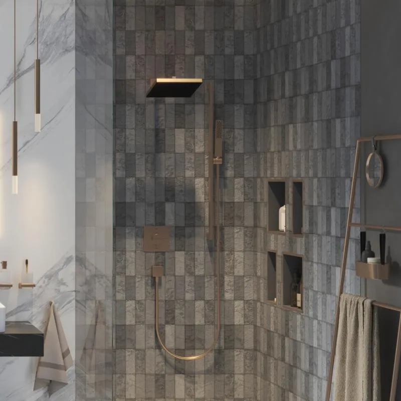 Верхний душ Hansgrohe Pulsify E 260 1jet брашированная бронза 24330140