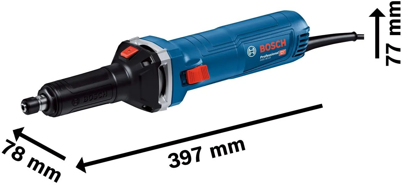 Прямая шлифовальная машина сетевая Bosch GGS 30 LS Professional 06012B5020