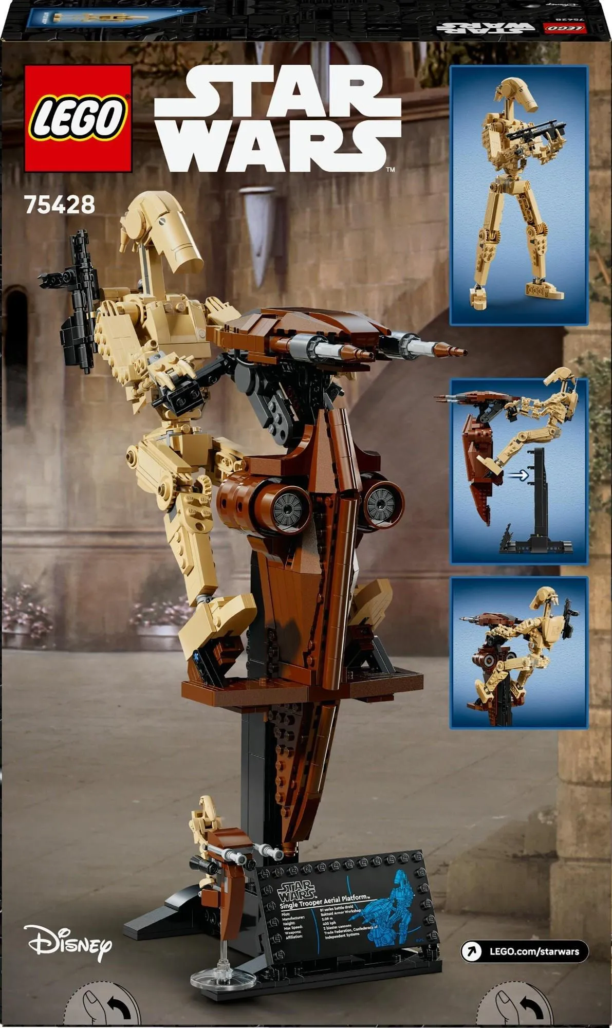 Конструктор LEGO Star Wars 75428 Боевой дроид с платформой STAP