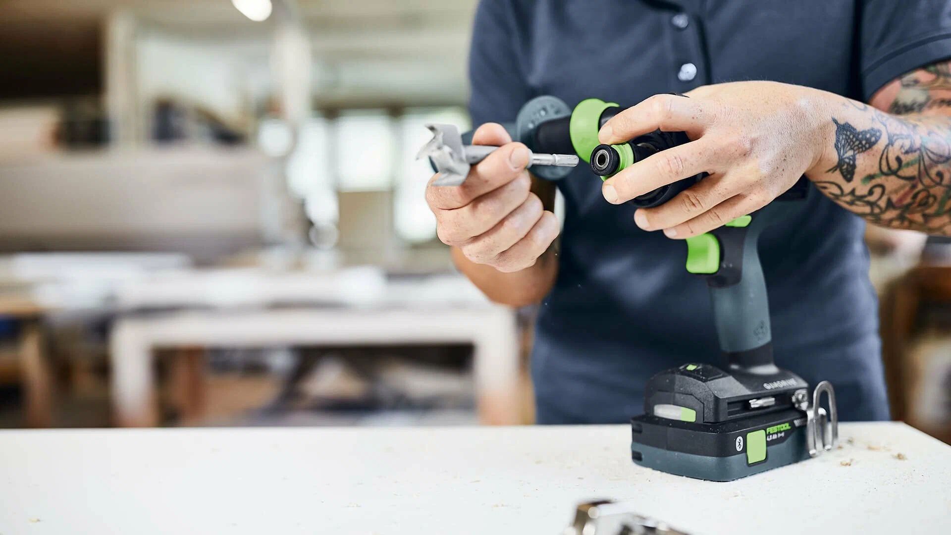 Аккумуляторная ударная дрель-шуруповёрт FESTOOL QUADRIVE TPC 18/4 I-Basic 575604
