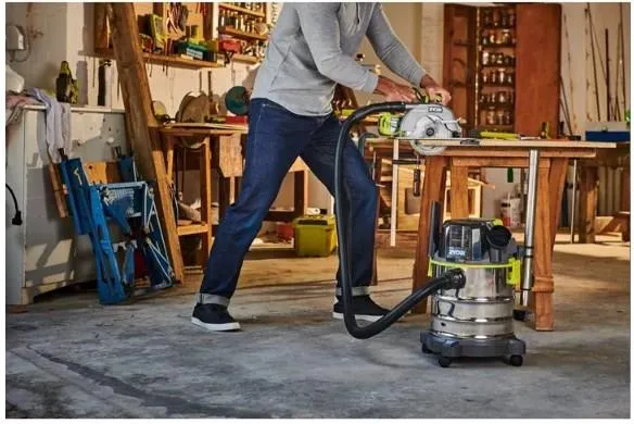 Аккумуляторный влажный/сухой пылесос RYOBI R18WDV-0