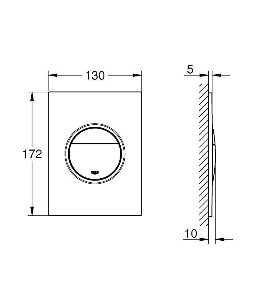 Панель смыва Grohe Nova Cosmopolitan S 37601Al0