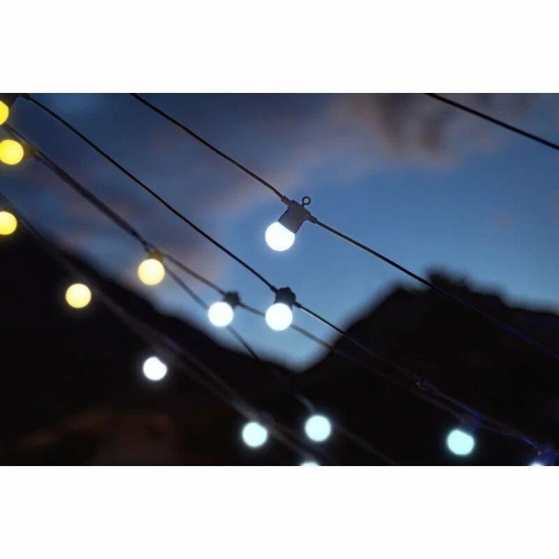 Гирлянда LED уличные фонарики Twinkly Festoon - 20 шт. (10 м) AWW + BT + Wi-Fi (TWF020GOP-BEU)