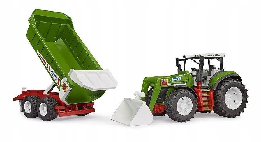 Bruder 03452 Трактор Roadmax с ковшом и самосвалом