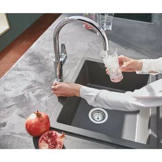 Смеситель для кухни с фильтром Grohe Blue Pure Eurosmart Chrome Blue с головкой 3058300+40438001