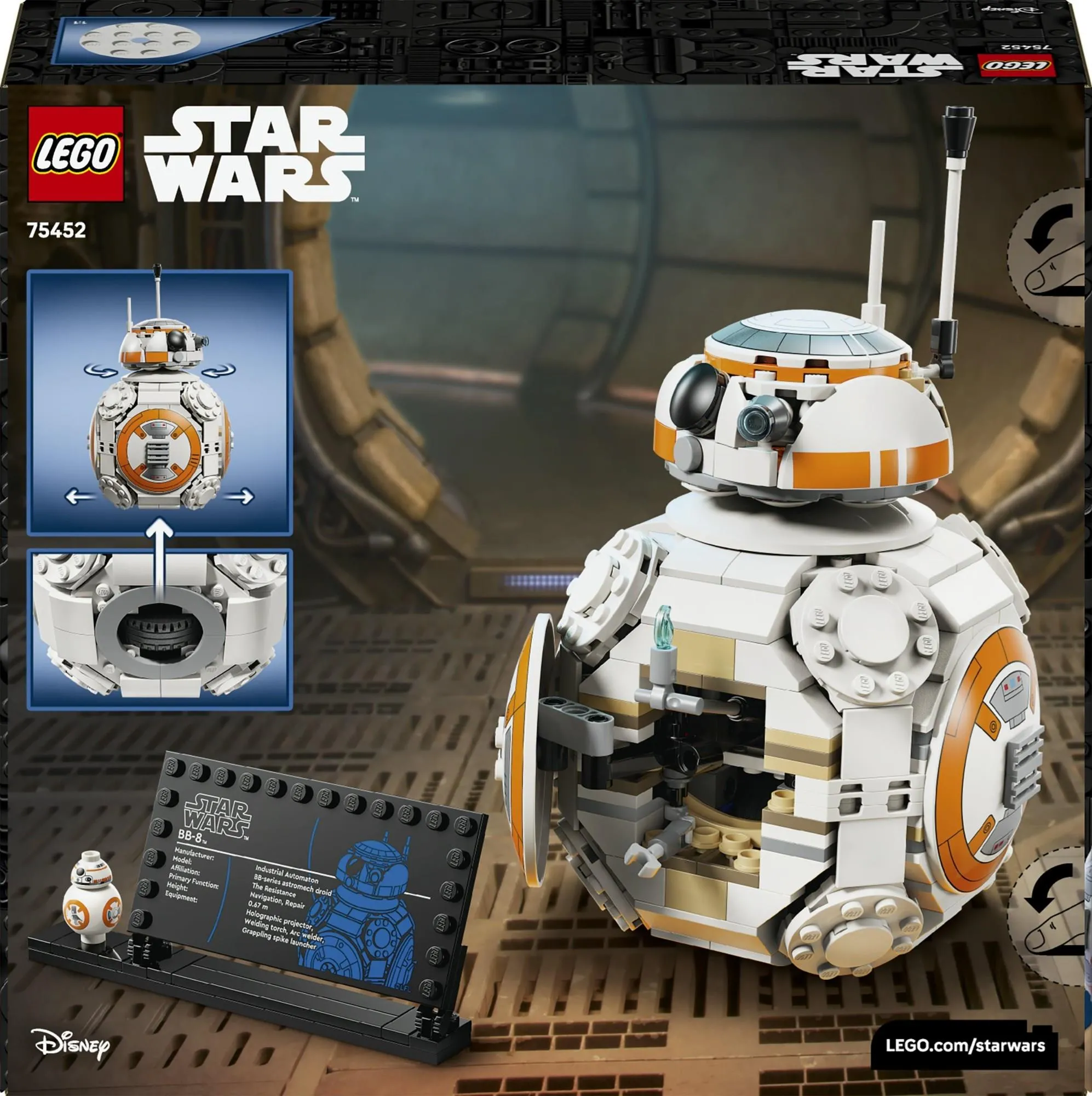 Конструктор LEGO Star Wars 75452 Дроид-астромеханик BB-8