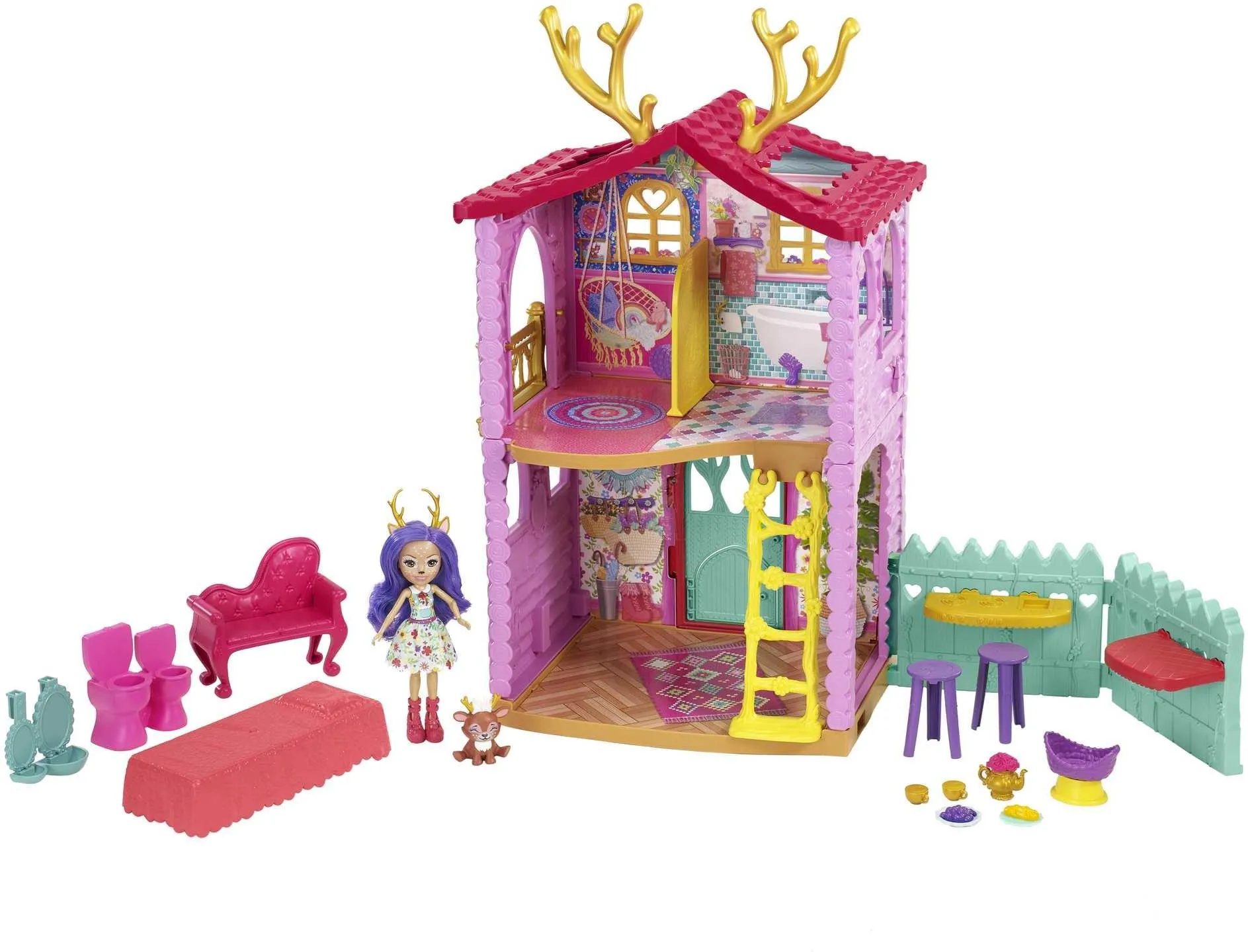 Игровой набор Enchantimals Mattel "Домик Данессы"
