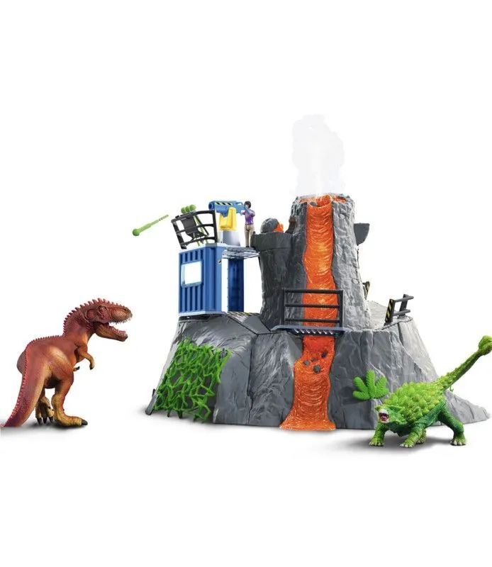 Игровой набор "Большая экспедиция на вулкан" Schleich Dinosaurs/ для детей от 4 лет/ Шляйх 42564
