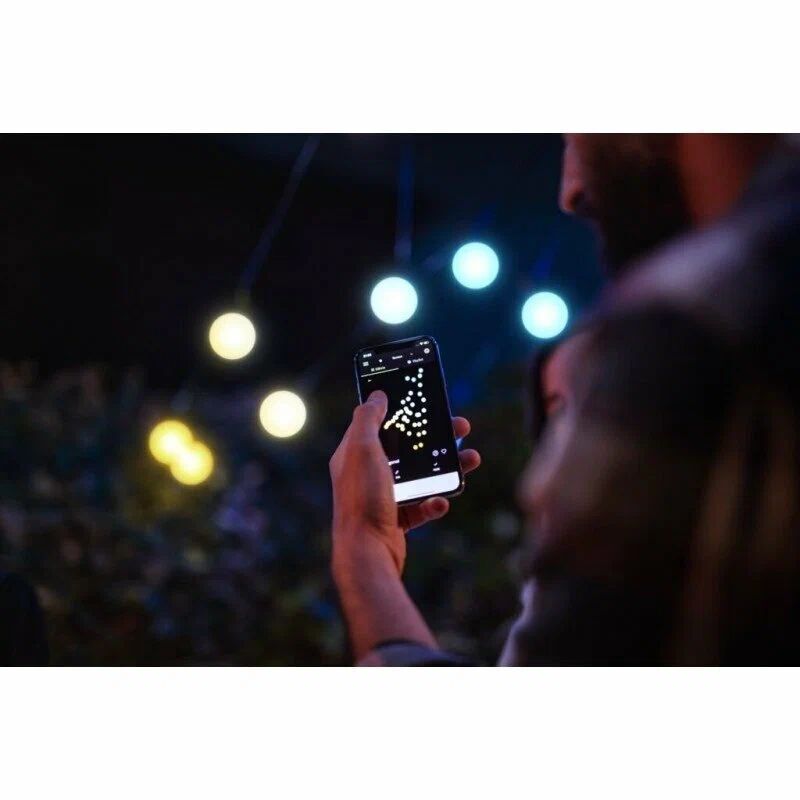 Гирлянда LED уличные фонарики Twinkly Festoon - 20 шт. (10 м) AWW + BT + Wi-Fi (TWF020GOP-BEU)