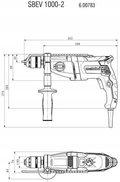 Перфоратор электрический Metabo SBEV 1000-2 600783500