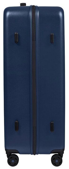 Чемодан Samsonite, полипропилен, увеличение объема, адресная бирка, 145 л, размер XL, синий