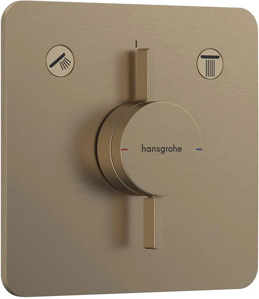 Смеситель Hansgrohe Duoturn Q брашированная бронза 75414140