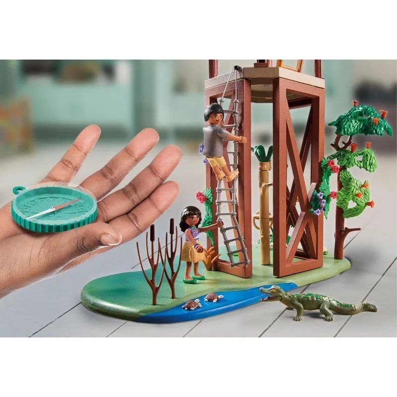 Игровой набор Playmobil Wiltopia 71008 Исследовательская башня с компасом