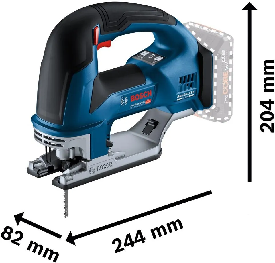 Лобзик Bosch GST 18V-155 BC Professional 06015B1001