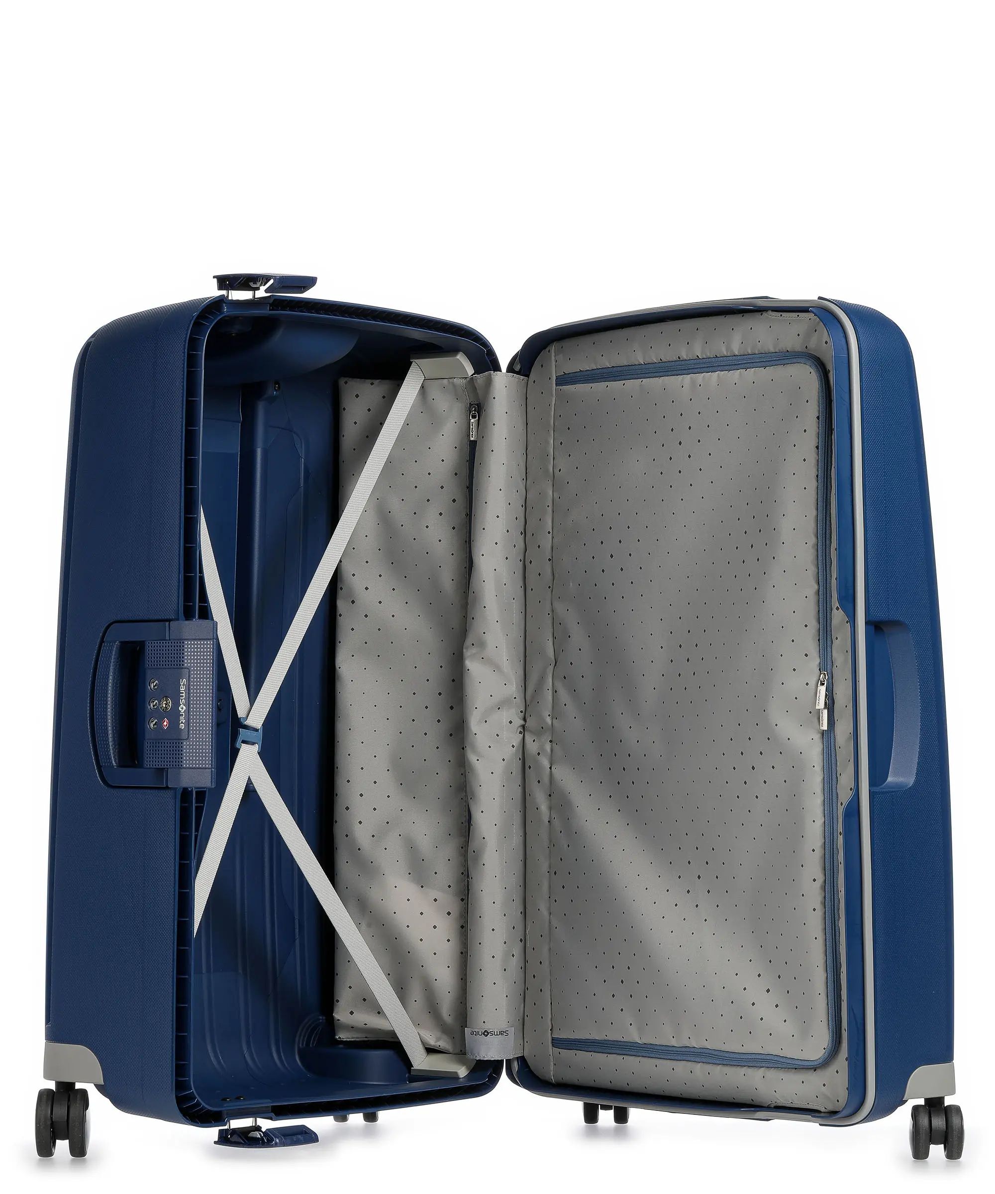 Чемодан Samsonite S'Cure 102 л, размер L, синий
