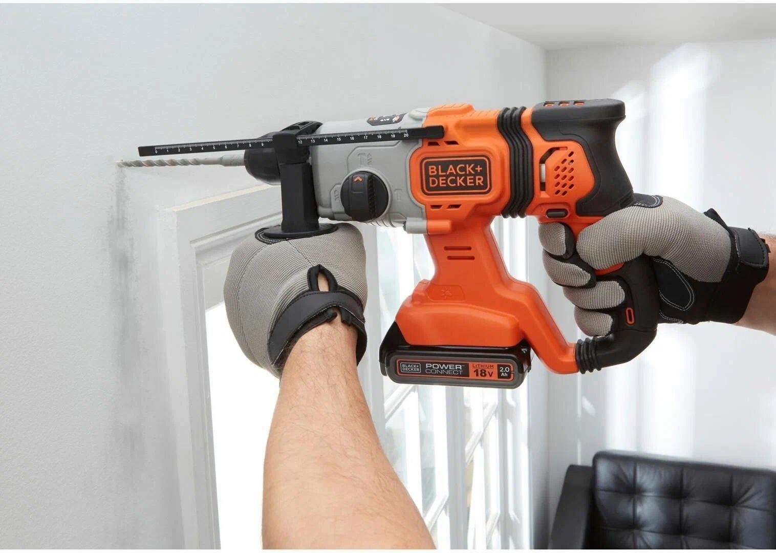 Перфоратор аккумуляторный BLACK+DECKER BCD900B, без аккумулятора