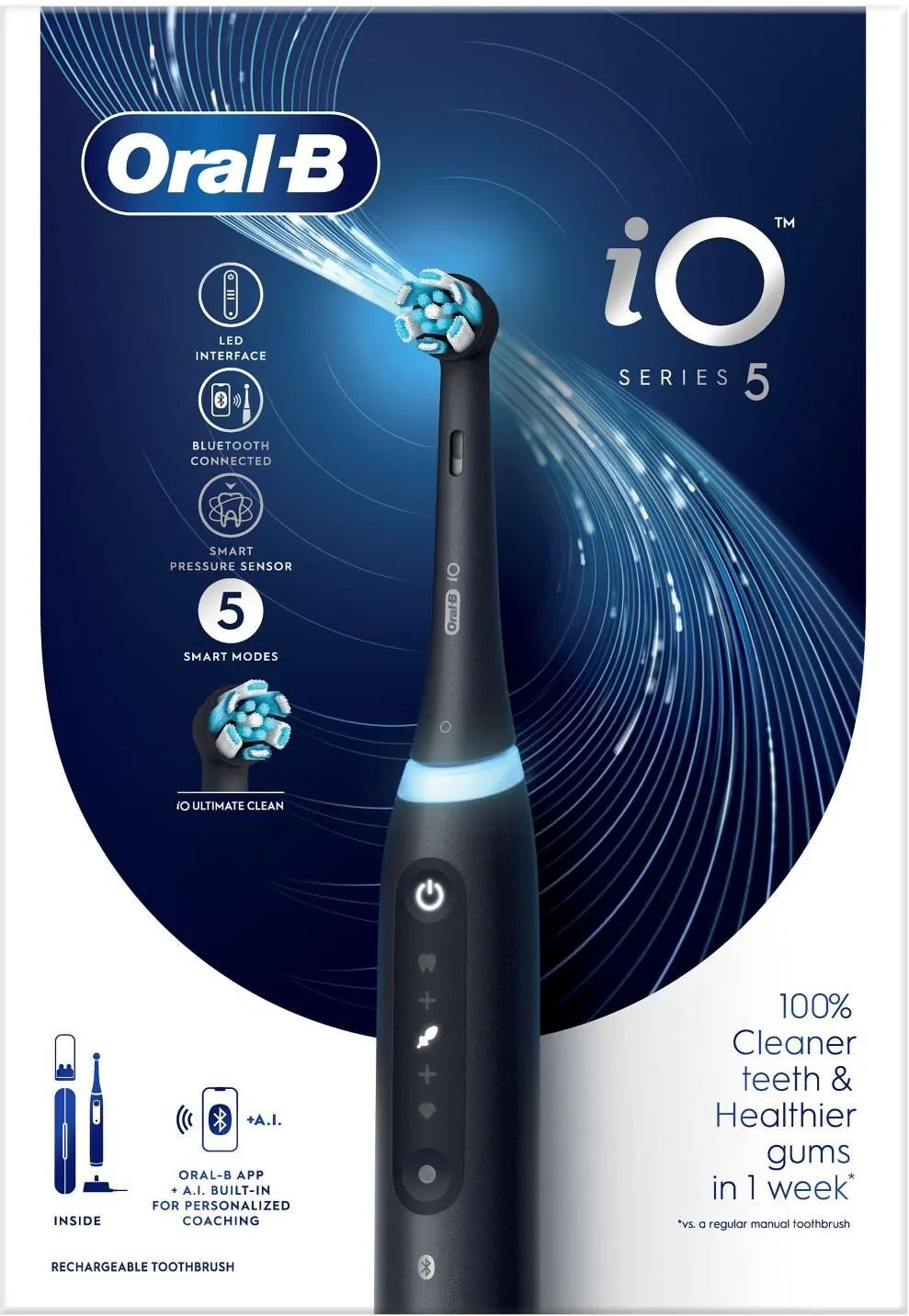 Электрическая зубная щетка Oral-B iO 5 Black