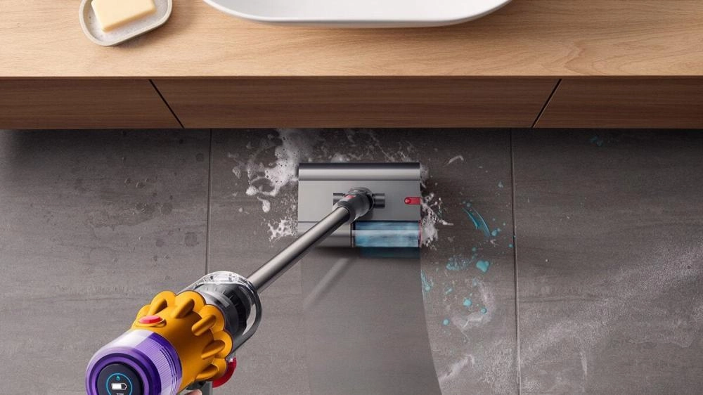 Моющий вертикальный пылесос Dyson V12 Detect Submarine SV46 с лазером