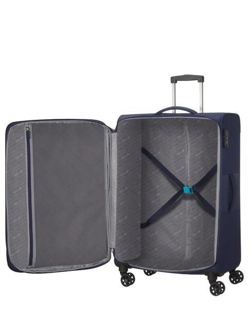 American Tourister VISBY 3 PC SET комплект чемоданов, синие, тканевые